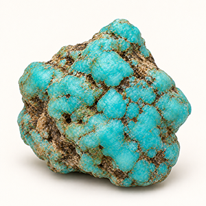 A sky-blue turquoise stone